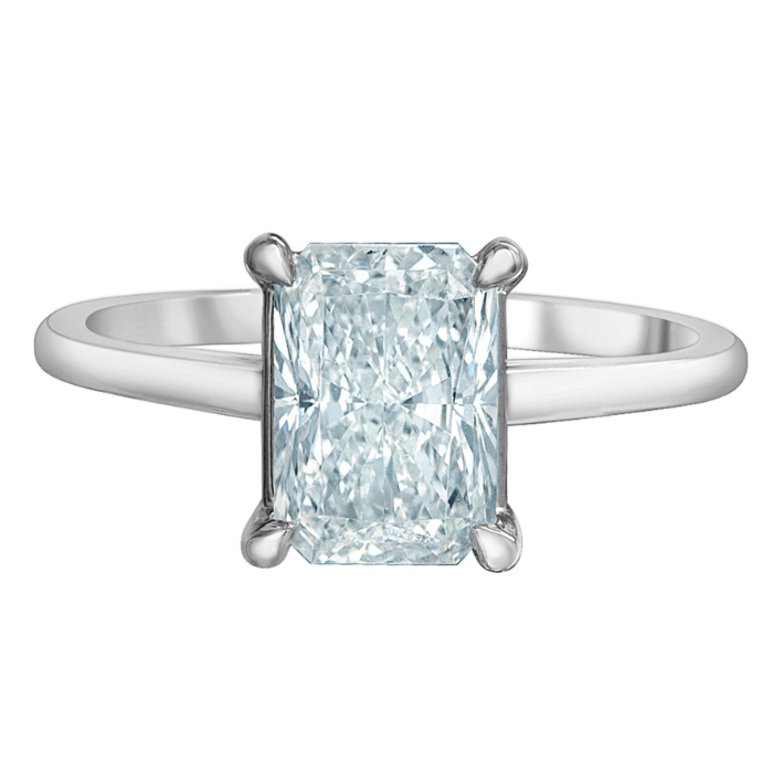 The Cathedral Classic - Radiant Cut Lab Grown Diamond Solitaire - Customizable Engagement Ring