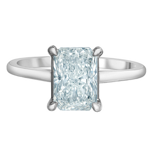 The Cathedral Classic - Radiant Cut Lab Grown Diamond Solitaire - Customizable Engagement Ring