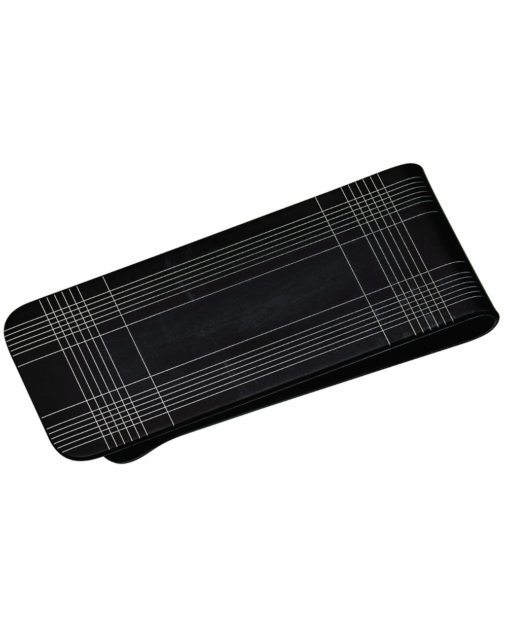 Stainless Steel Black Money Clip