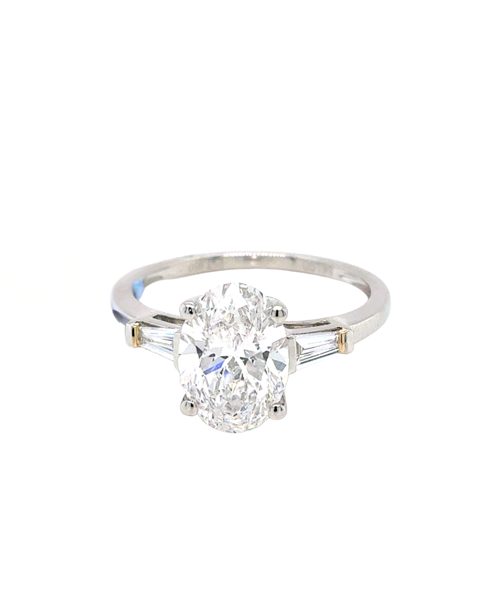 Platinum 2.10TDW Lab Grown Diamond Engagement Ring