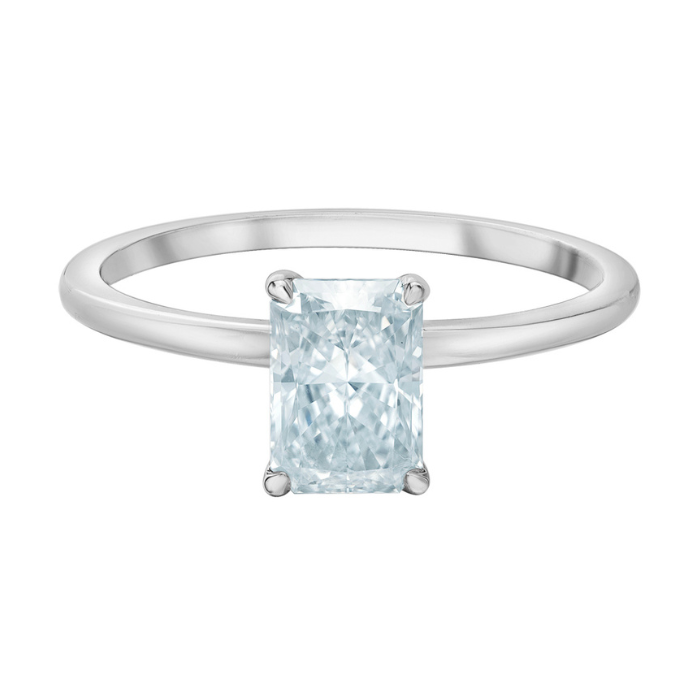 The Petite Peg - Radiant Cut Lab Grown Diamond Solitaire - Customizable Engagement Ring