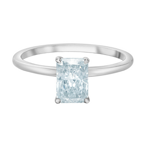 The Petite Peg - Radiant Cut Lab Grown Diamond Solitaire - Customizable Engagement Ring