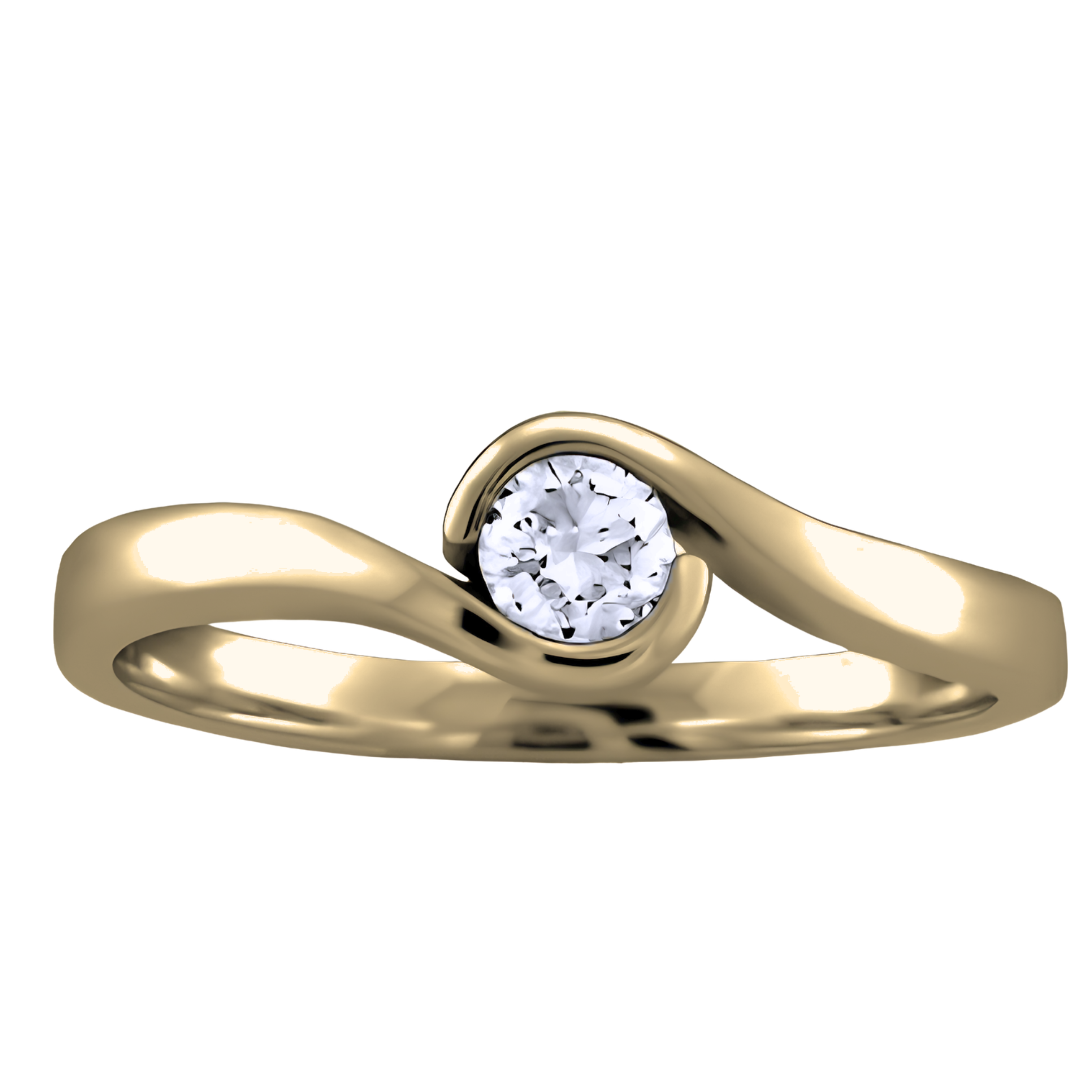 10kt Yellow Gold Diamond Ring