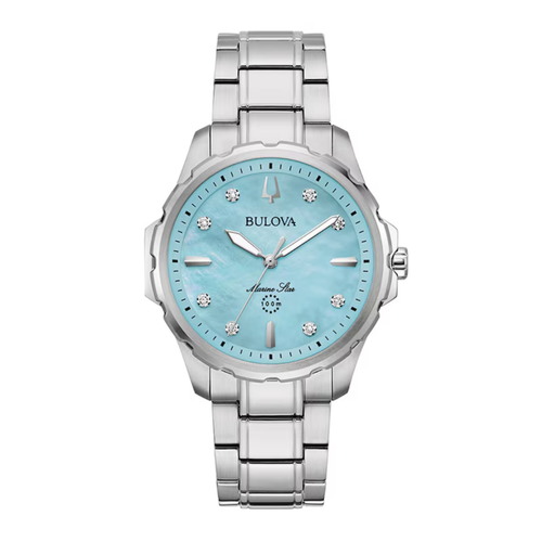 Bulova Marine Star Blue Ladies Watch - 96P248