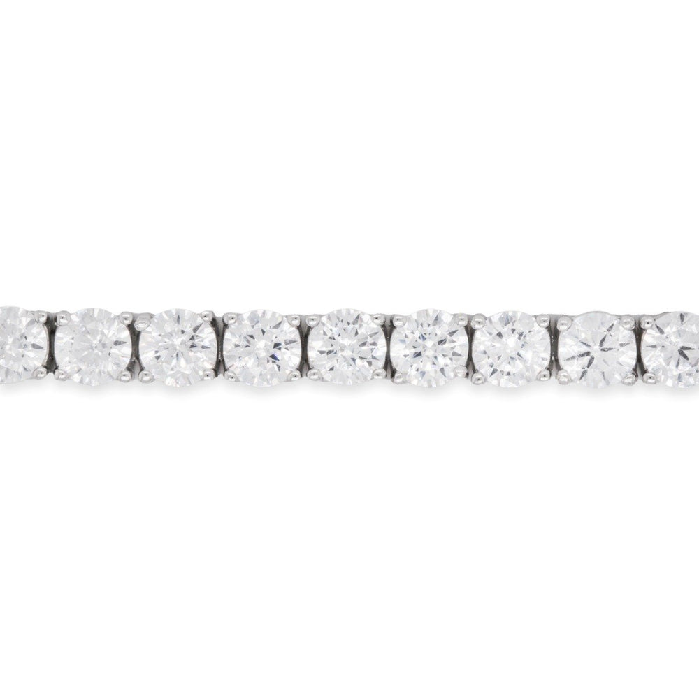 Sterling Silver 4mm Round CZ Tennis Bracelet