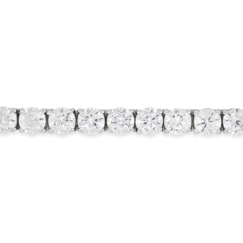 Sterling Silver 4mm Round CZ Tennis Bracelet