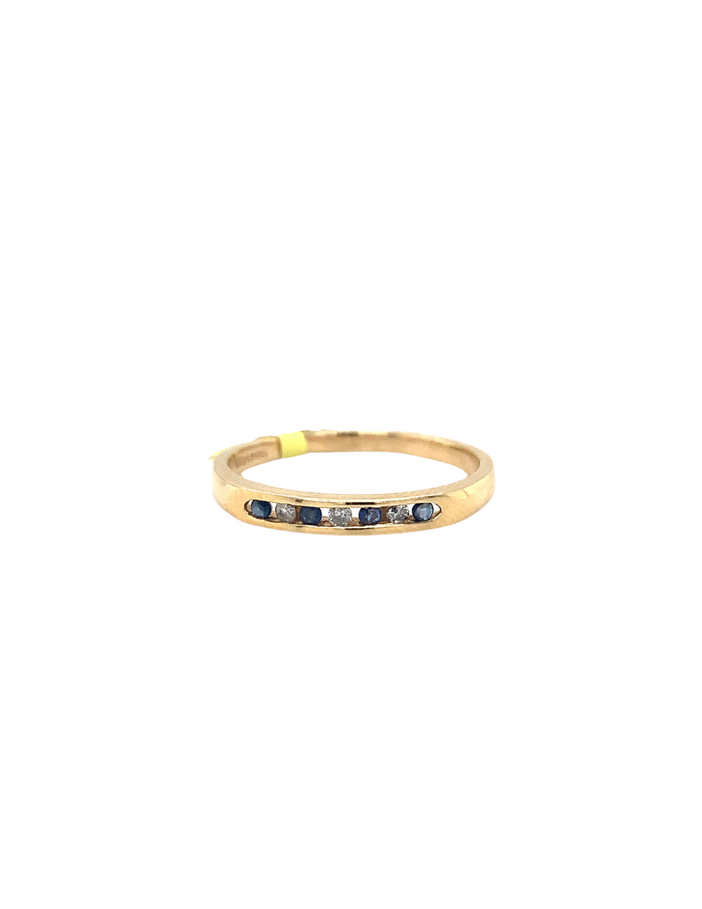 10K Yellow Gold Blue Sapphire Ring