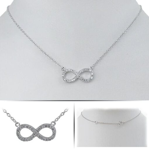 Sterling Silver Infinity with CZ