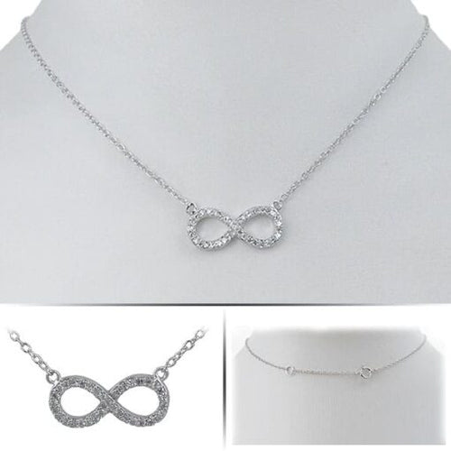 Sterling Silver Infinity with CZ