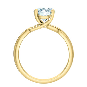 The Twist Shank Solitaire - Customizable Lab Grown Diamond Engagement Ring