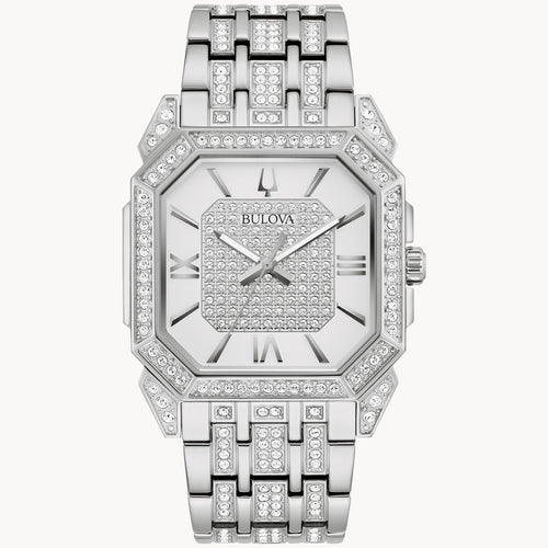Bulova Octava Silver-Tone Watch - 96A285