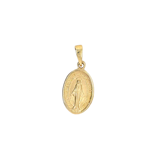 10kt Yellow Gold Miraculous Mary Charm