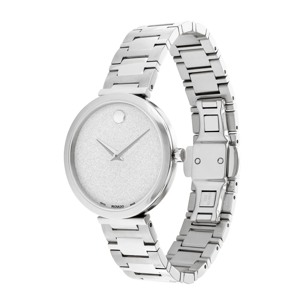 Movado Muesum Classic Stainless Steel Watch 0607518 Final Sale