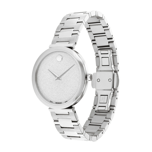 Movado Muesum Classic Stainless Steel Watch 0607518 Final Sale