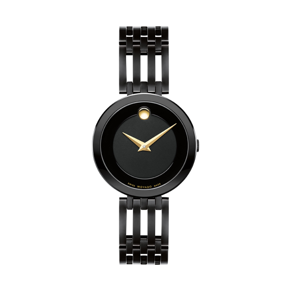 Movado Esperanza Black Museum Dial Watch 0607786