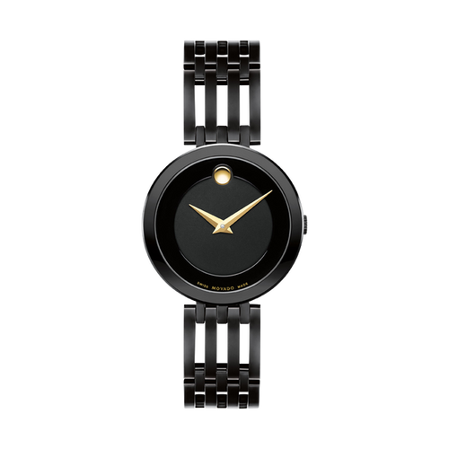 Movado Esperanza Black Museum Dial Watch 0607786