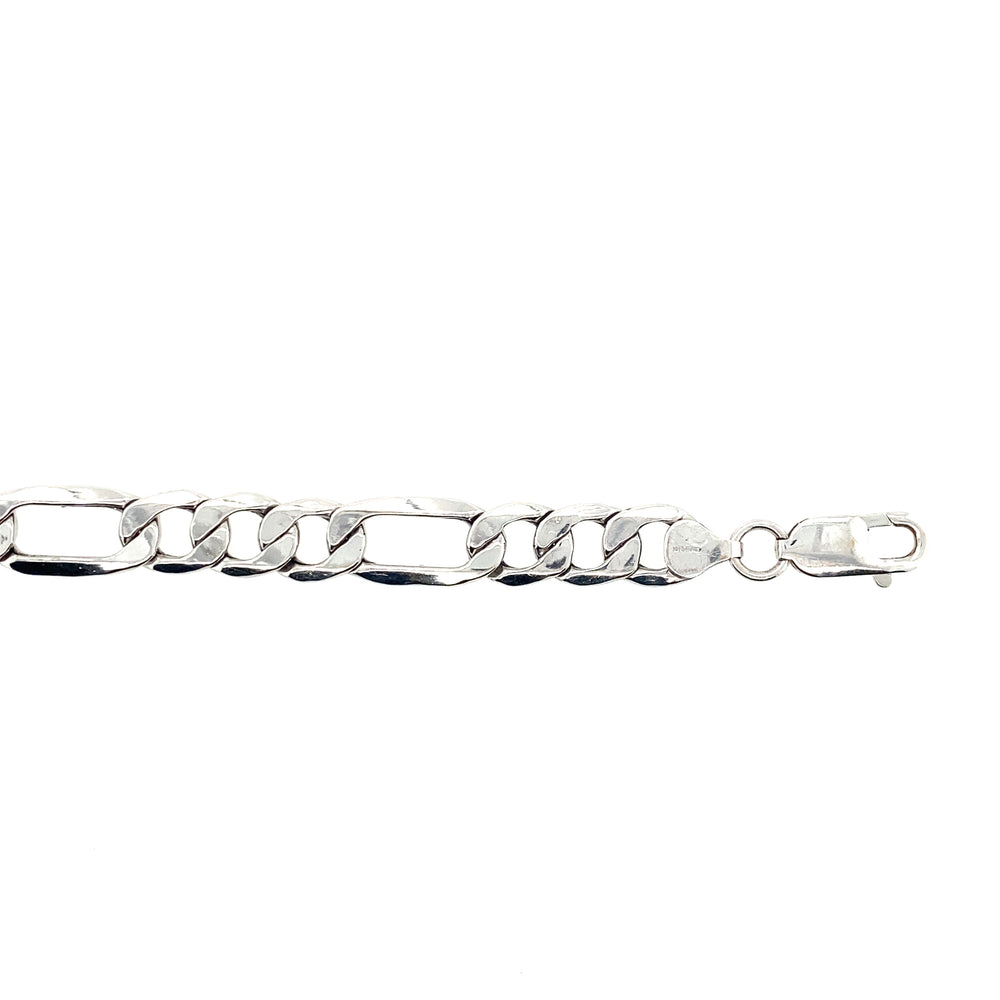 Sterling Silver 8mm Figaro Chain 20"