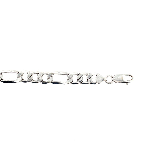Sterling Silver 8mm Figaro Chain 20"
