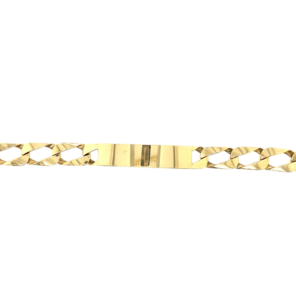 10kt Yellow Gold 9mm Casting Style ID Bracelet