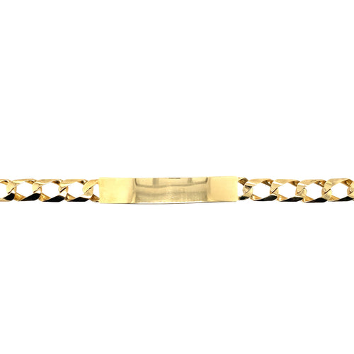 10kt Yellow Gold 7.5mm Casting Style ID Bracelet