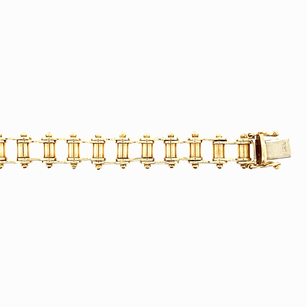 10kt Yellow Gold 9mm Fancy Bracelet