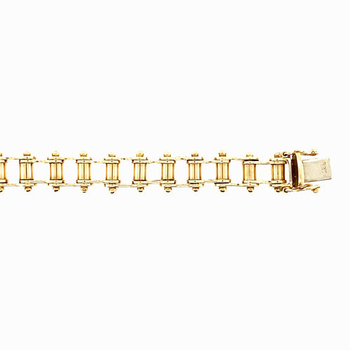 10kt Yellow Gold 9mm Fancy Bracelet