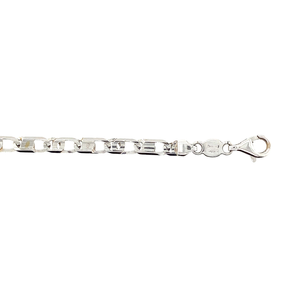 18k White Gold 4mm Fancy Bracelet