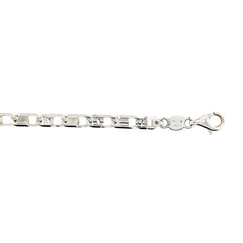 18k White Gold 4mm Fancy Bracelet