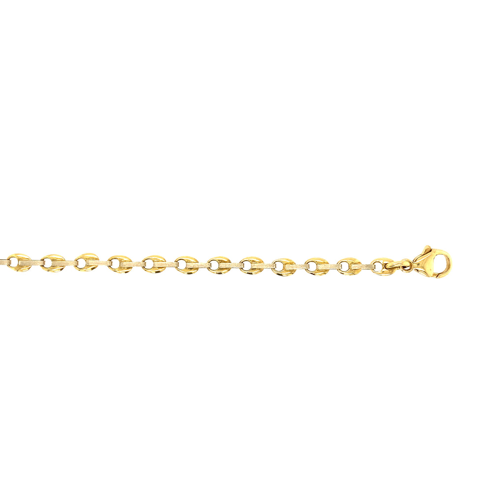18kt Yellow Gold 4mm Fancy Bracelet