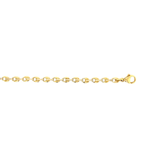 18kt Yellow Gold 4mm Fancy Bracelet