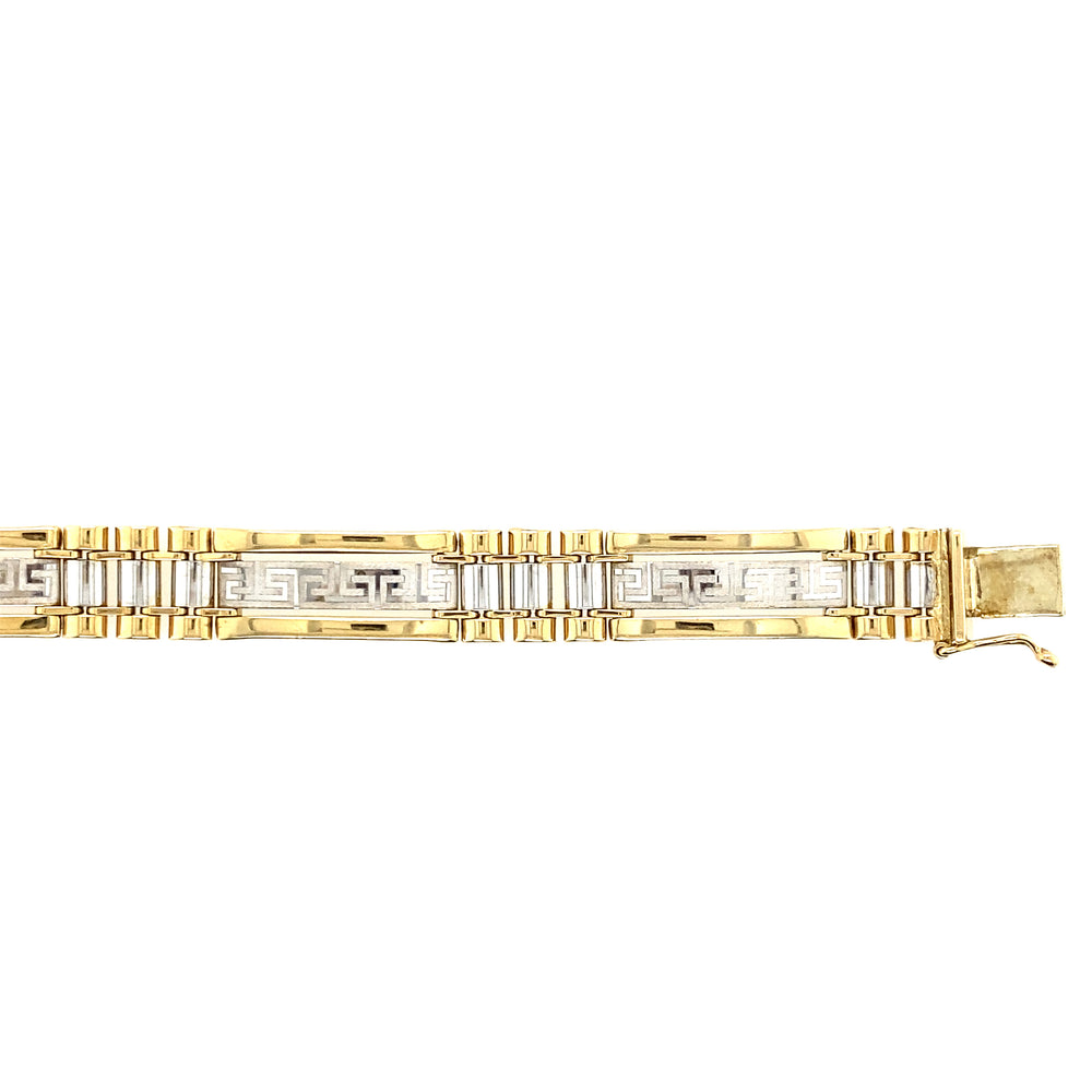 10kt Two-Tone Gold 9mm Fancy Bracelet