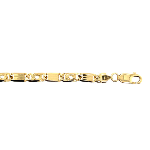 10kt Yellow Gold 6mm Fancy Bracelet