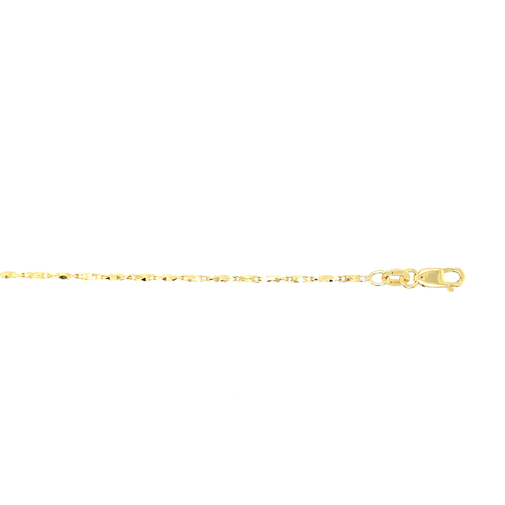 10kt Yellow Gold 1mm Fancy Bracelet