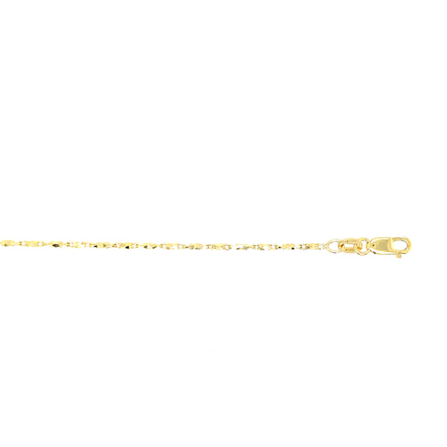 10kt Yellow Gold 1mm Fancy Bracelet