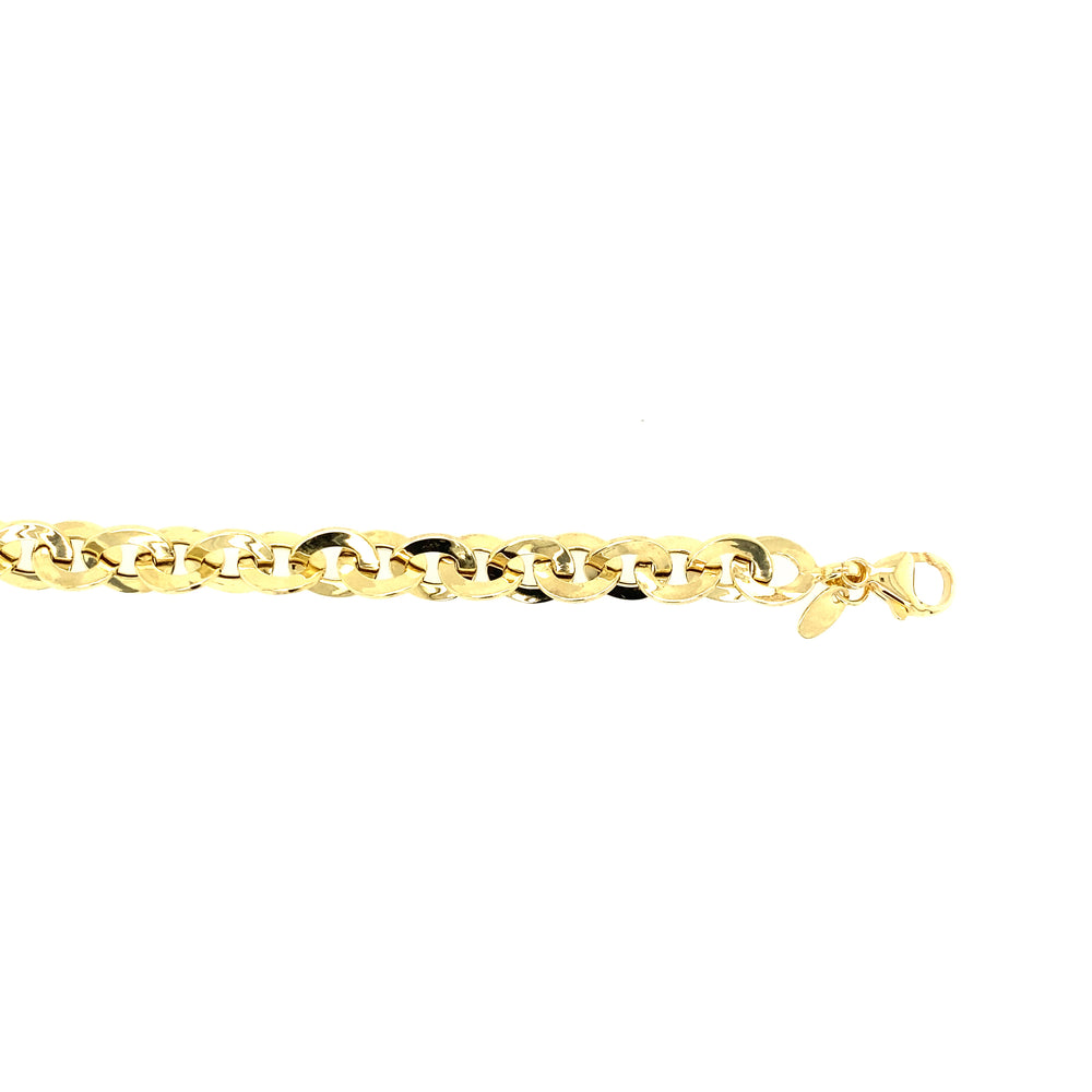 14kt Yellow Gold 8mm Fancy Bracelet