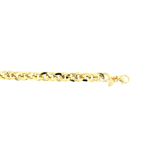 14kt Yellow Gold 8mm Fancy Bracelet