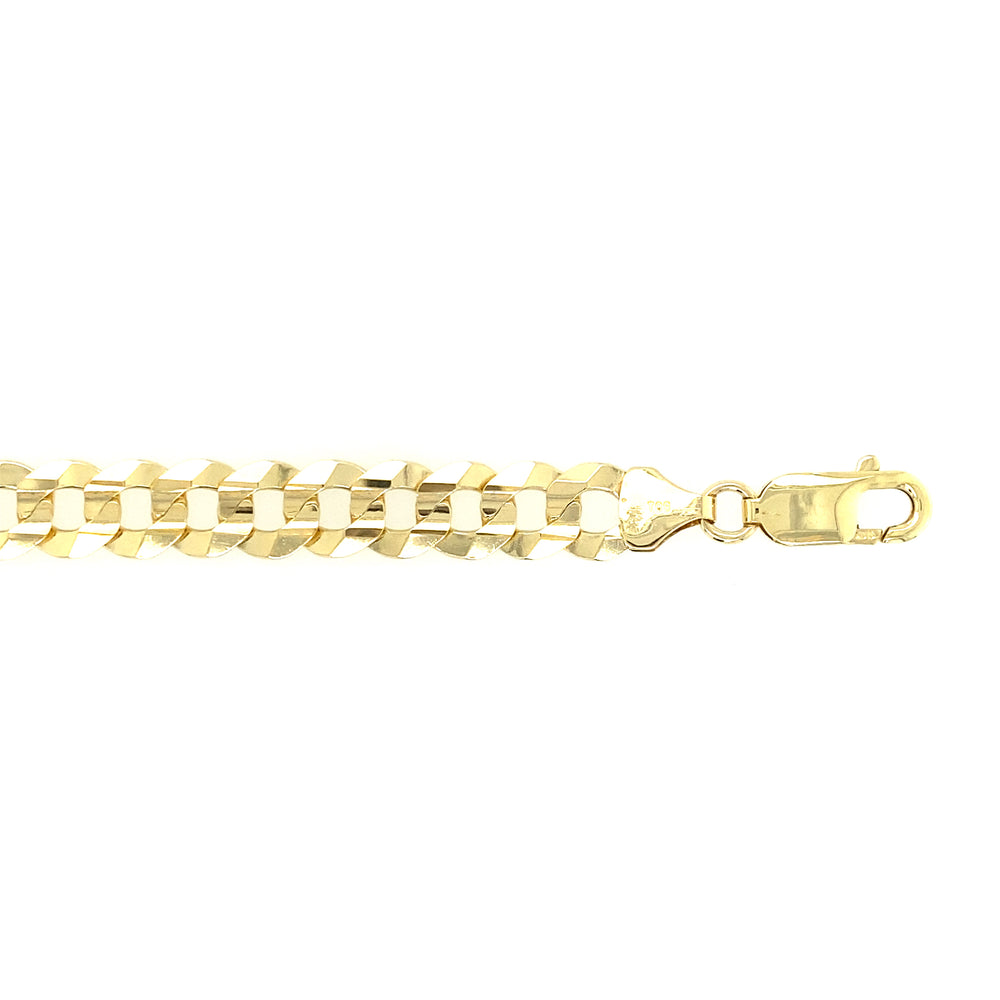 10kt Yellow Gold 8mm Curb Bracelet