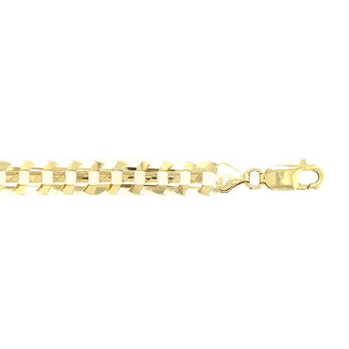 10kt Yellow Gold 8mm Curb Bracelet