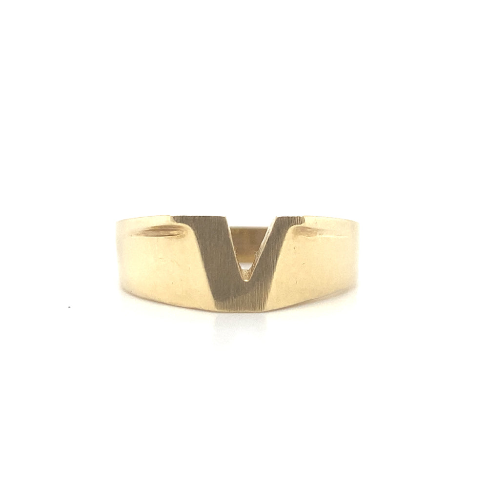 10kt Yellow Gold Initial Ring