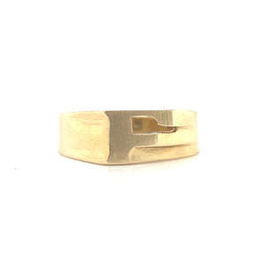 10kt Yellow Gold Initial Ring