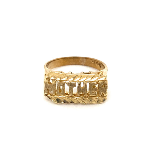 10kt Yellow Gold MOTHER Ring