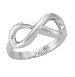 10kt White Gold Infinity Ring
