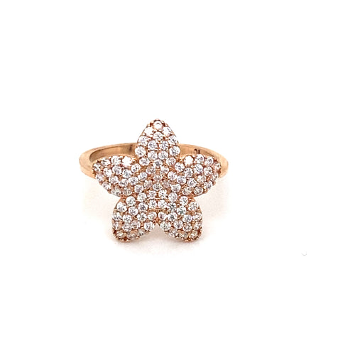 10kt Rose Gold Fancy Star Ring
