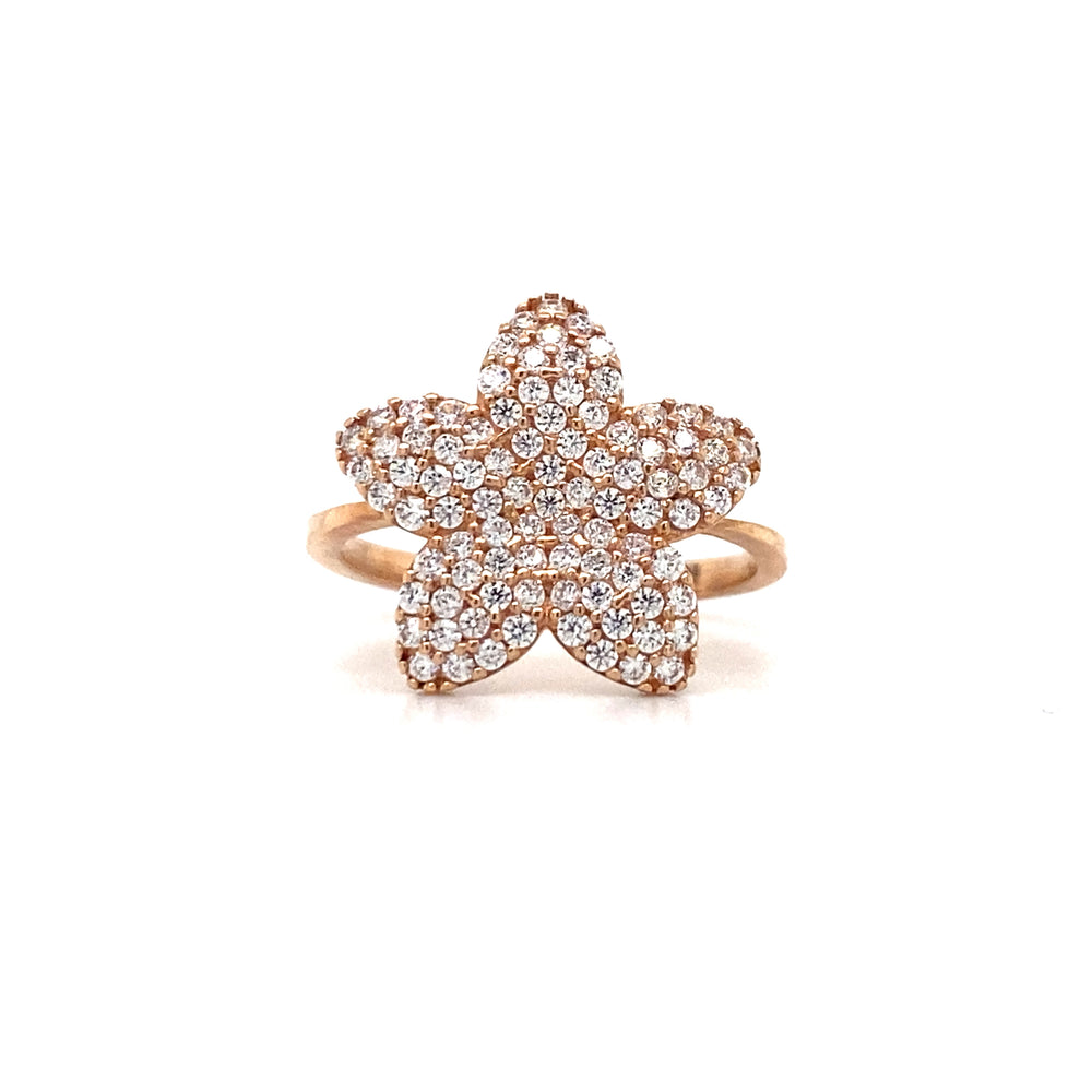 10kt Rose Gold Fancy Star Ring
