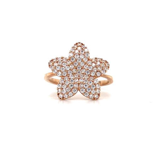 10kt Rose Gold Fancy Star Ring