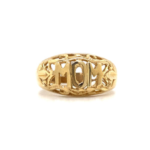 10kt Yellow Gold MOM Ring
