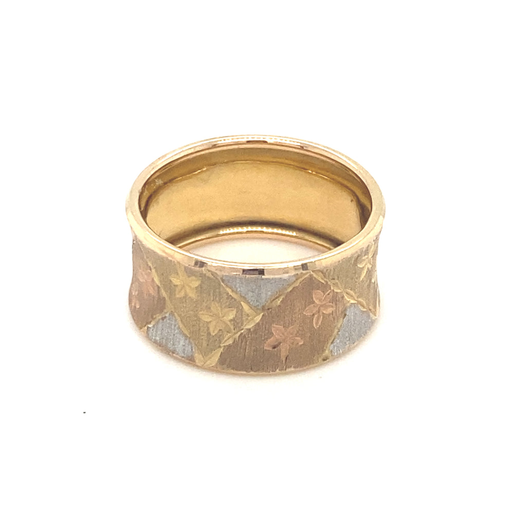 10kt Tri-Tone Gold Fancy Ring