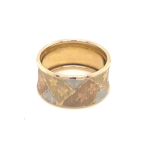 10kt Tri-Tone Gold Fancy Ring