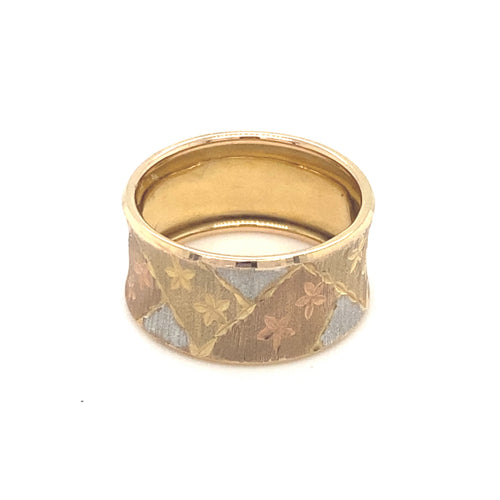 10kt Tri-Tone Gold Fancy Ring