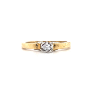 10kt Yellow Gold Cubic Zirconia Fancy Ring